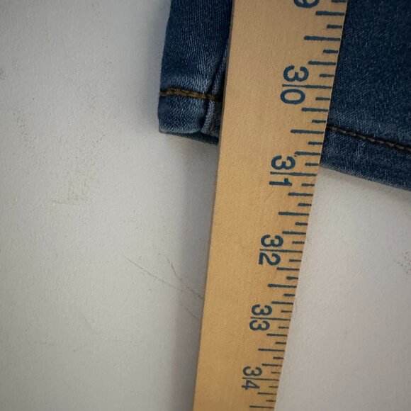 The Pioneer Woman Jeans Large Blue Denim Cotton Bootcut Leg Pull On Design - Picture 10 of 10